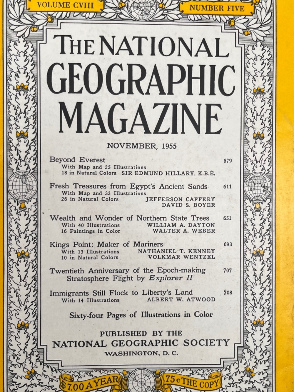 National Geographic November 1955 Edition
